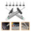 Tire Depth Gauge Tool for Auto and Truck 4 Pcs 5