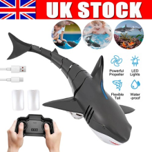 2.4G RC Electric Shark Fish Boat Remote Control Submarine Waterproof Simulation