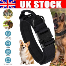 Tactical Dog Collar Military With Lead Thick Handle Adjustable Strong Training