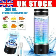 Hydrogen Water Bottle Portable Generator 380ml rechargeable best quality UK