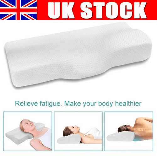 Cervical Memory Foam Pillow for Neck Shoulder Pain Relief Side Slipper