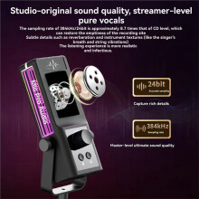 Microphone de Jeu RGB pour PC, Microphone Antibruit avec Bouton de Sourdine pour le Streaming et les Podcasts de Jeux PC