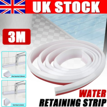 UK Bendable Bathroom Bath Edging Seal Trim Strip Kitchen Sink Water Barrier 3M