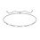 925 Sterling Silver Paperclip Anklet Adjustable Dainty Chain 1