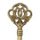 Vintage Skeleton Key Hole Head Cabinet Hardware 10 pcs 3