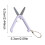 Telescopic Folding Scissors Stainless Steel 6.2x5.3 cm 3