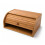 Oypla Oypla Single Layer Roll Top Bamboo Wooden Bread Bin Kitchen Storage 8