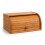 Oypla Oypla Single Layer Roll Top Bamboo Wooden Bread Bin Kitchen Storage 13