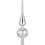 Plastic Christmas Tree Topper Silver Star 1 Piece 9.1 x 2.4 1