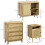 Homcom Conjunto para Hogar Marrón 80 x 35 x 95 cm 6