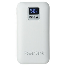 22.5w 21700 Batteri Power Bank Batteri Fodral DIY Hölje Tom Powerbank Skal för 2 St 21700 Batterier Box Vit