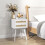 Homcom Mesilla de Noche Blanco 40 x 40 x 60 cm 5