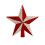 Velvet Glitter Star Christmas Tree Topper Red Silver 1