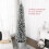 7ft Artificial Snowy Pencil Christmas Tree - White 6