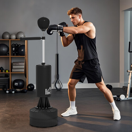 Homcom Saco de Boxeo Negro 88 x 48 x 205 cm 1