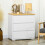 Homcom Cómoda para Dormitorio Blanco 70 x 37 x 75 cm 2