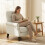 Homcom Sillón Beige 69 x 75 x 90 cm 6