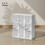 Homcom Librería Blanco 74.3 x 24 x 80 cm 3