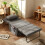 Homcom Sillón Cama Gris 75 x 80 x 74 cm 5
