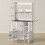 Homcom Alacena de Cocina Blanco 80 x 40 x 152 cm 6