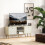 Homcom Mueble de TV Bicolor 110 x 29 x 46.5 cm 5