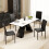 Homcom Sillas de Comedor Negro 41 x 50 x 91 cm 5
