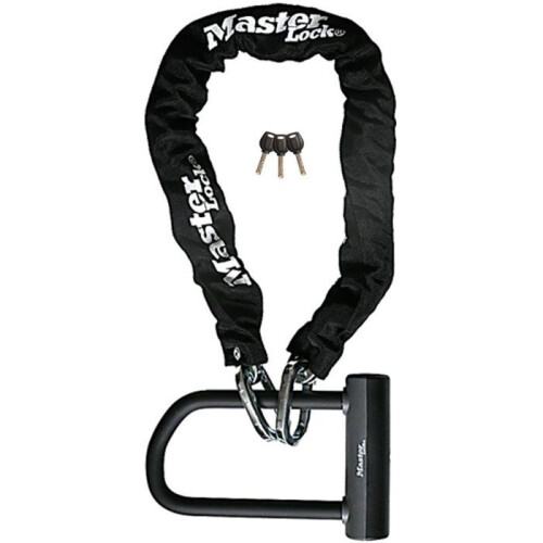 Master Lock Bike Chain Lock - MASTER LOCK - High Strength - Mini U Lock - Keyed 2