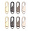 Zipper Pull Replacement Kit Black Metal Slider Tabs 2