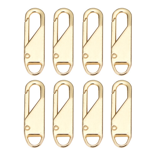 Zipper Pull Replacement Kit Black Metal Slider Tabs 2