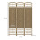 Homcom Biombo Separador Marrón 120 x 1.5 x 170 cm 6