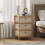 Homcom Cómoda de Tela Beige 33 x 29 x 55 cm 2