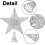 LED Star Tree Topper Silver Metal 10 Inch 2
