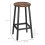 Homcom Taburetes de Bar Marrón 32.5 x 32.5 x 65 cm 6