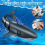 2.4G RC Electric Shark Fish Boat Remote Control Submarine Waterproof Simulation 2