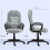 Faux Leather Office Chair - Grey 5