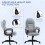 Faux Leather Office Chair - Grey 6