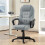 Faux Leather Office Chair - Grey 3