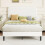 Homcom Estructura de Cama Blanco 146 x 194 x 117 cm 6