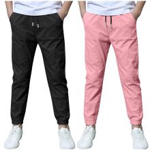 Boys Linen Pants Summer Chino Trousers Lightweight