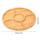 1pc Nut Platter Candy Snacks Server Dish Divided Dried Fruit Snack Plate Appetizer Serving Platter for Restaurant 6
