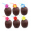 FRCOLOR Coconut Drink Cup Pink Plastic 6 Pcs 4