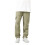Cargo Pants for Teen Boys Green Solid Wide Leg Elastic 1