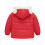 Kids Hooded Puffer Jacket Red Size 90 3