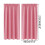 Thermal Curtains Heat Blocking Blackout Noise Reducing Pink 3