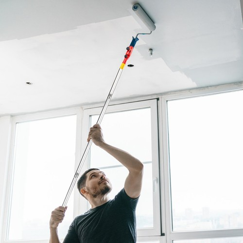 Multi-Angle Paint Brush Extender 1.8M Paint Roller Extension Pole High Ceilings 2