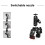 C1FD Rotating Two   Camera Clamp Adapter Cold Shoe Connection Fit Action Camera Smartphones 2