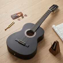 39Inch Basswood Classical Folk Guitar Beginner Music Instrument with Waterproof Bag Strap Spare Strings