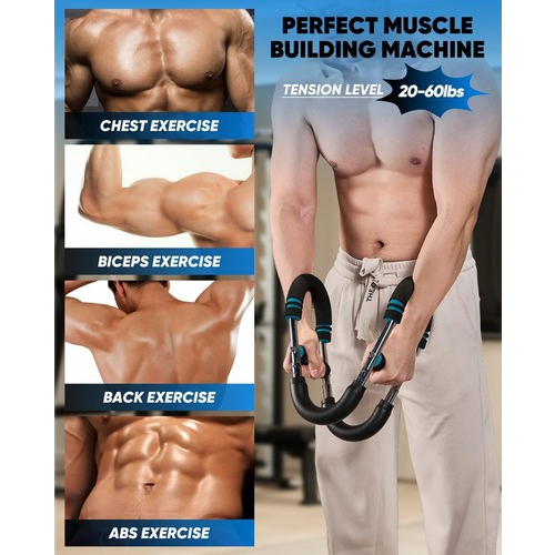 Shaker Twister Arm Trainer Workout Equipment Adjustable Chest Expander Exerciser 2