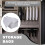 10X 3-Dimensional Storage Box Household Storage Box with Window Organizer Cloth Folding Large Capacity 30L 6