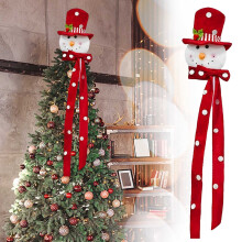 Snowman Tree Topper Winter Decor 1 Piece